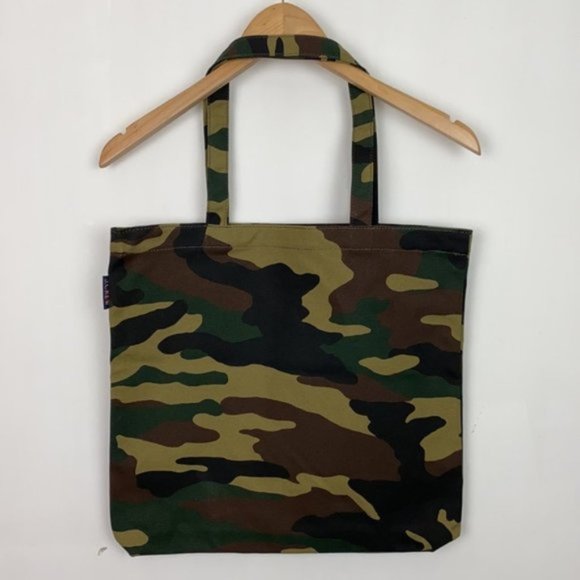 NWT J.Crew Reusable Everyday Tote Camo Camouflage Brown Green - Picture 3 of 4